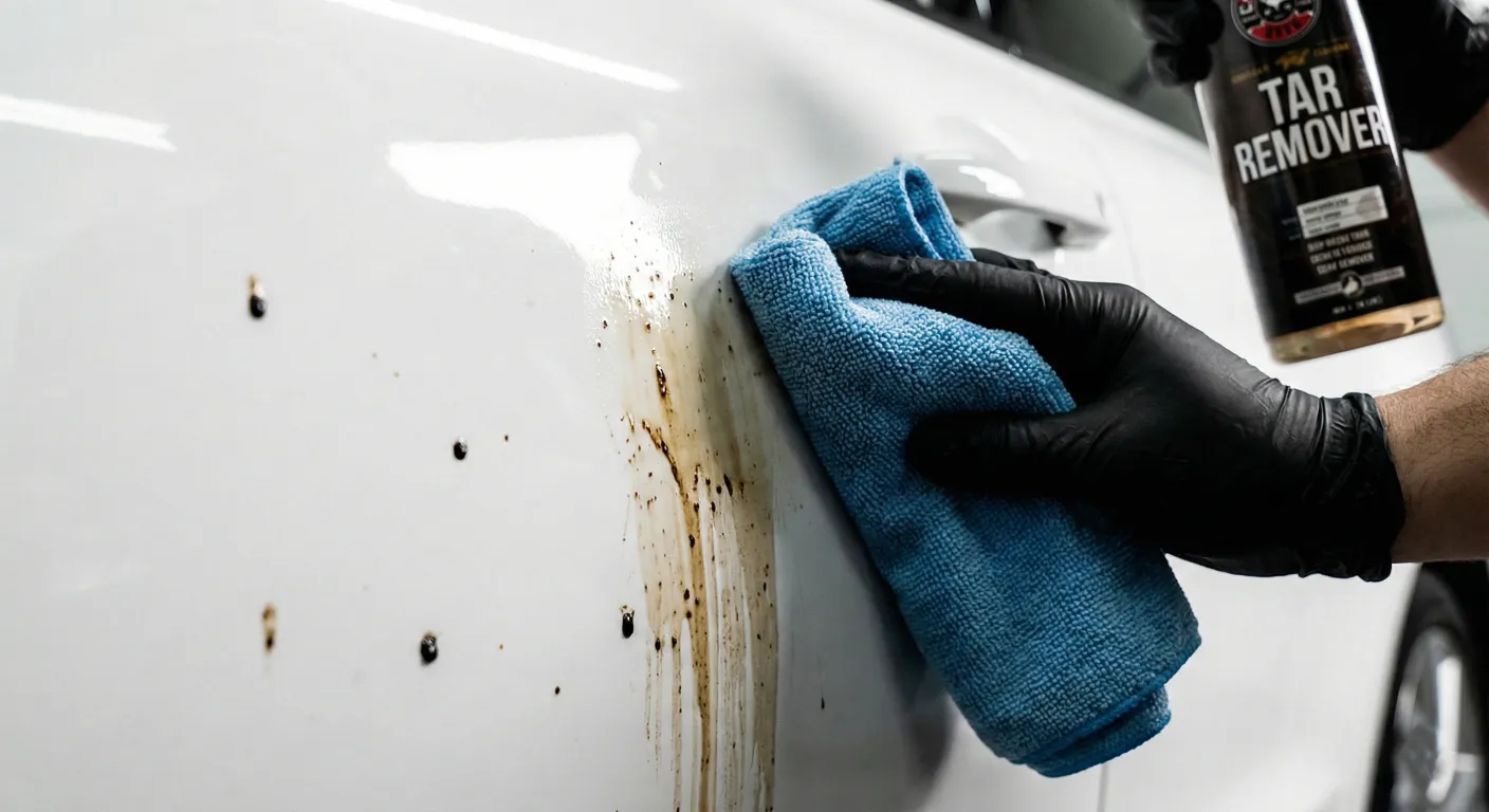 limpiar alquitran coche facilmente