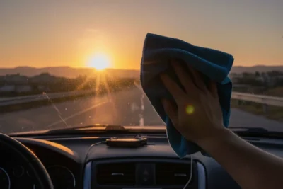 limpiar cal cristales coche metodos efectivos