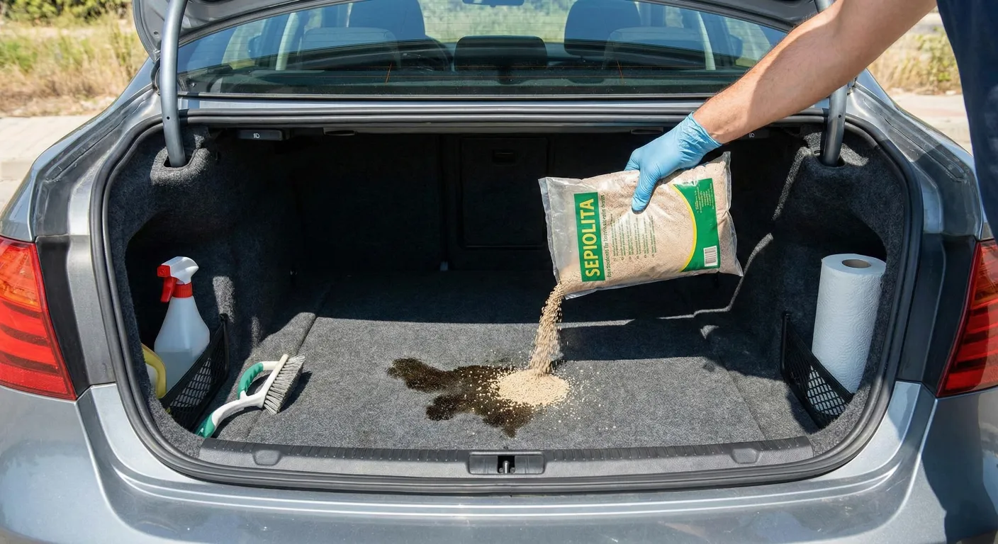 como limpiar manchas gasoil coche