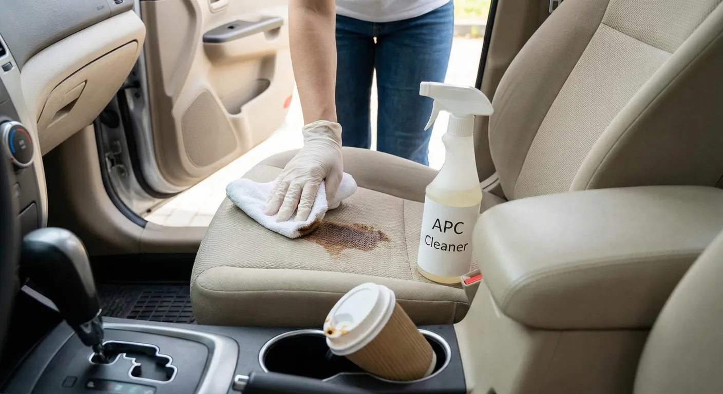 limpiar mancha cafe coche guia rapida y efectiva