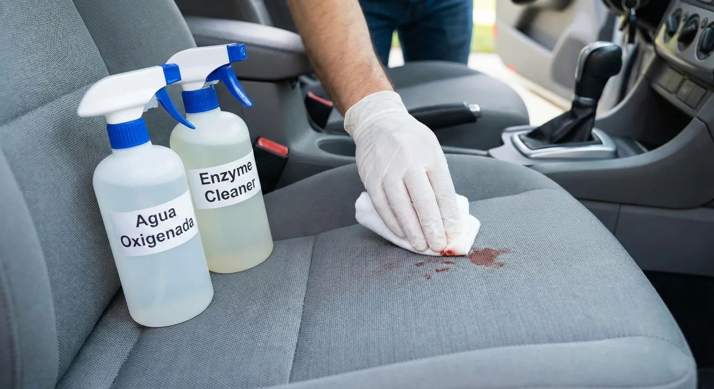 limpiar sangre tapiceria coche metodos efectivos