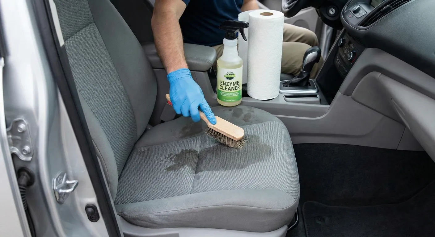 limpiar vomito coche guia para eliminar manchas y olores