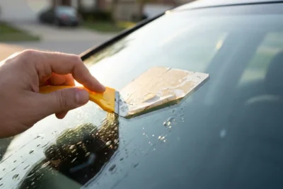 quitar pegatinas cristal coche sin danar la superficie