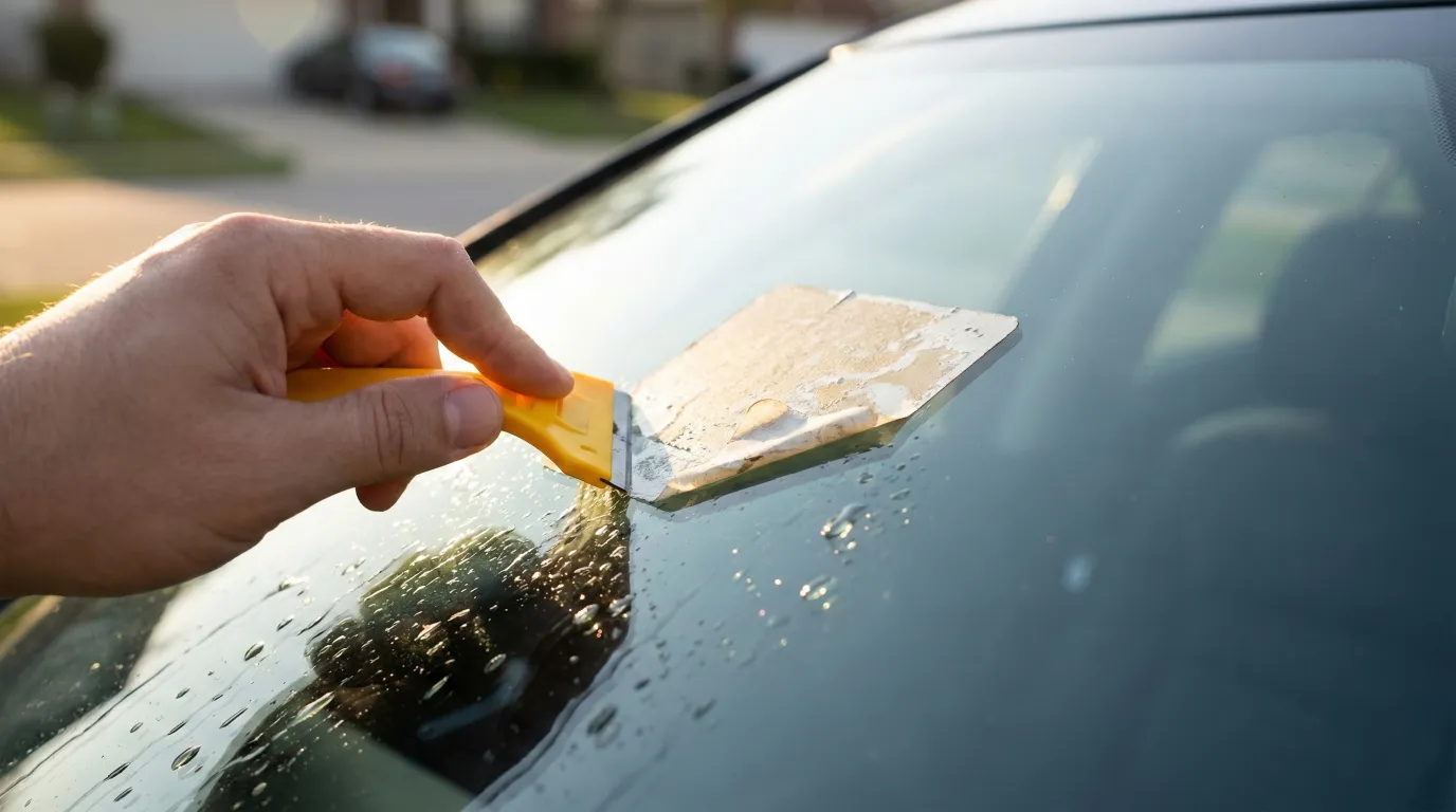 quitar pegatinas cristal coche sin danar la superficie